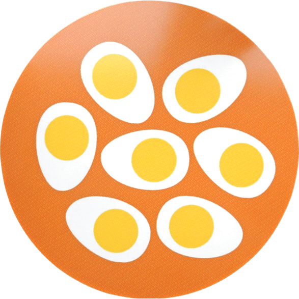 Dessous de Plat Oeufs Orange