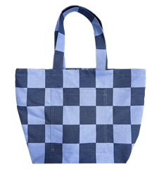 Tote XL Carreaux Bleu