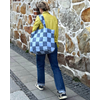 Tote XL Carreaux Bleu