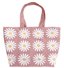 Tote XL Marguerites Rose Clair