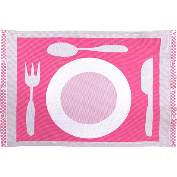 Set de Table Assiette Rose