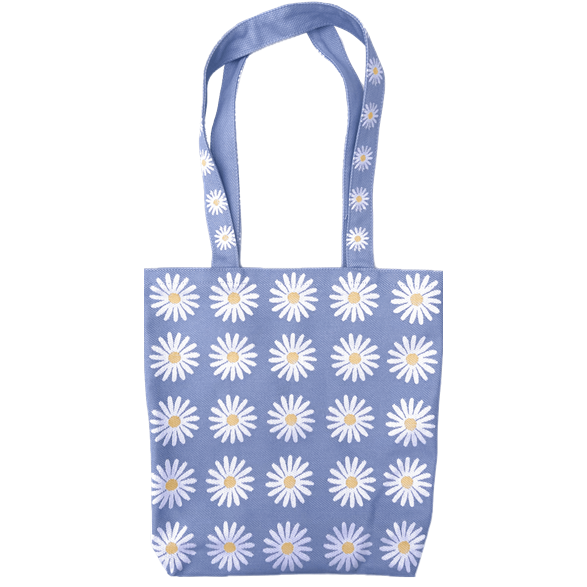 Tote M Daisy Light Blue