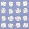 Tissu 145cm Marguerite Bleu Clair