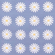 Tissu 145cm Marguerite Bleu Clair