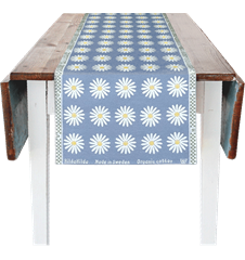 Runner 35x150cm Daisy Light Blue