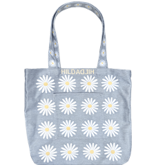 Tote L Marguertites Bleu Lin