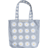 Tote L Daisy Linen Blue
