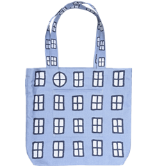 Tote L Windows blue