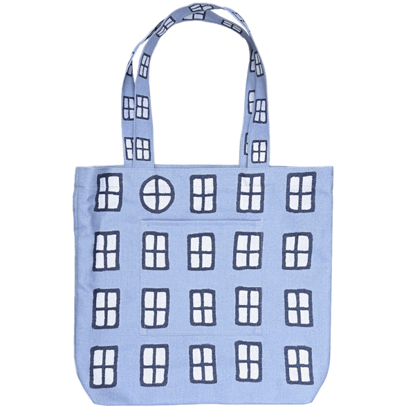 Tote L Fenêtre Bleu