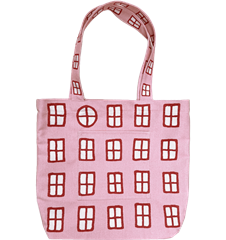 Tote L Windows Pink