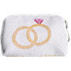 Pochette 8cm Bague Rose et Verte