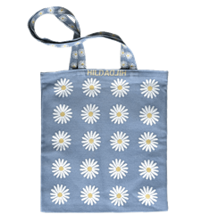 Tote S Marguerites Bleu Clair