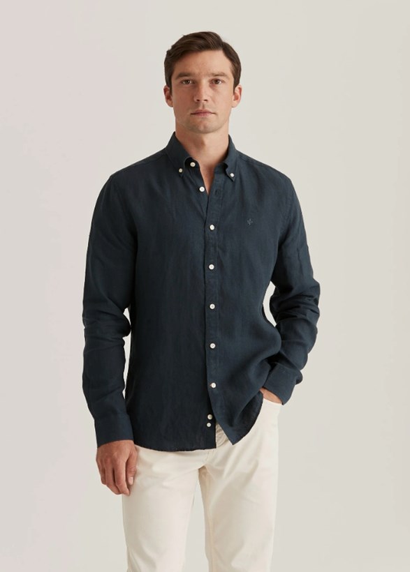 Douglas BD Linen Shirt LS