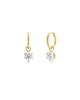 Crown Hoops Gold