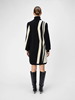 OBJRAY L/S KNIT ROLLNECK DRESS AOP NOOS