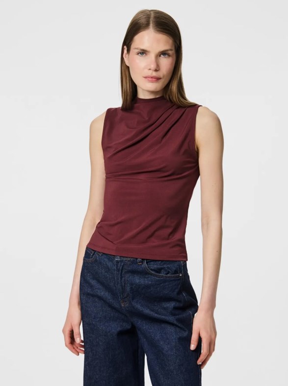 PCMADISON SL DRAPED TOP NOOS BC