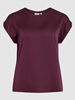VIELLETTE S/S SATIN TOP/SU - NOOS