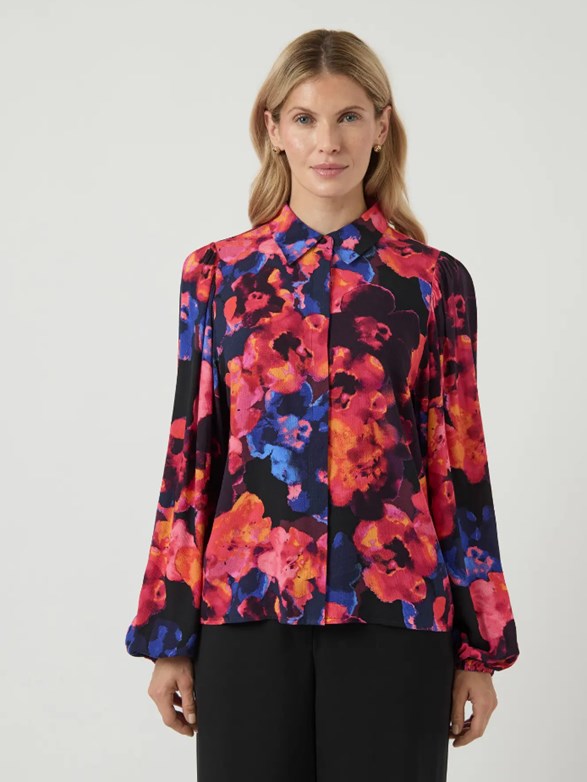 PIECES Pcnova LS Shirt Noos Camicia Donna A Maniche Lunghe, In Viscosa Lenzing Ecovero, Vestibilità Comoda, Colletto Classico, Colore Unico