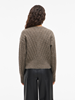 VIRELLI V-NECK L/S CABLE KNIT CARDI/BFS