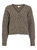 VIRELLI V-NECK L/S CABLE KNIT CARDI/BFS