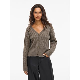 VIRELLI V-NECK L/S CABLE KNIT CARDI/BFS