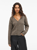 VIRELLI V-NECK L/S CABLE KNIT CARDI/BFS