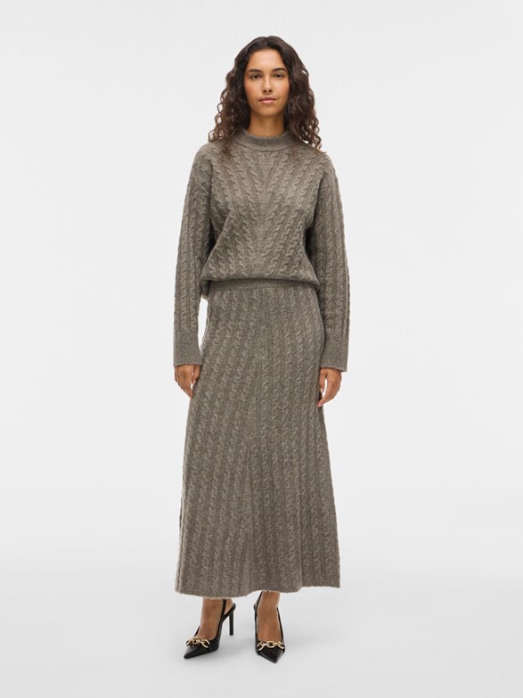 VIRELLI ANKLE CABLE KNIT SKIRT/BFS