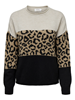 ONLJADE ANIMAL LS O-NECK CC KNT