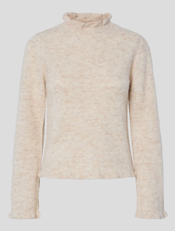 PCJASMIJN LS HIGH NECK KNIT