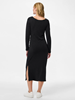 PCJINA LS BOATNECK MIDI DRESS JRS PWP BC