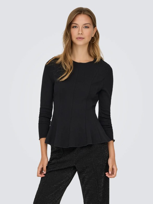 ONLKENYA L/S PEPLUM TOP JRS