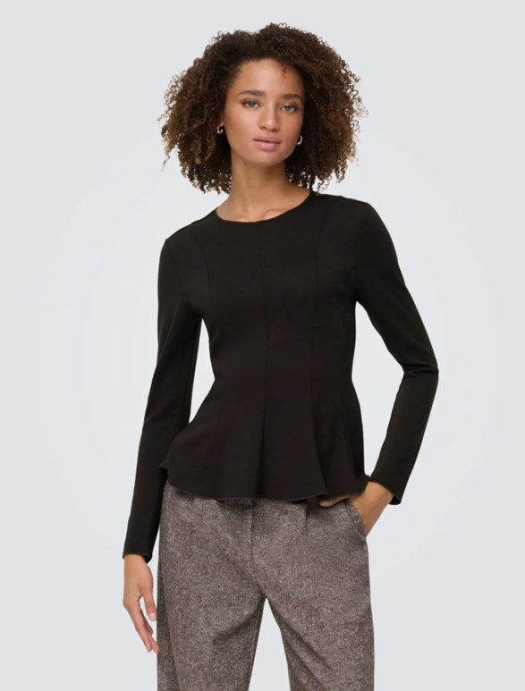 ONLKENYA L/S PEPLUM TOP JRS