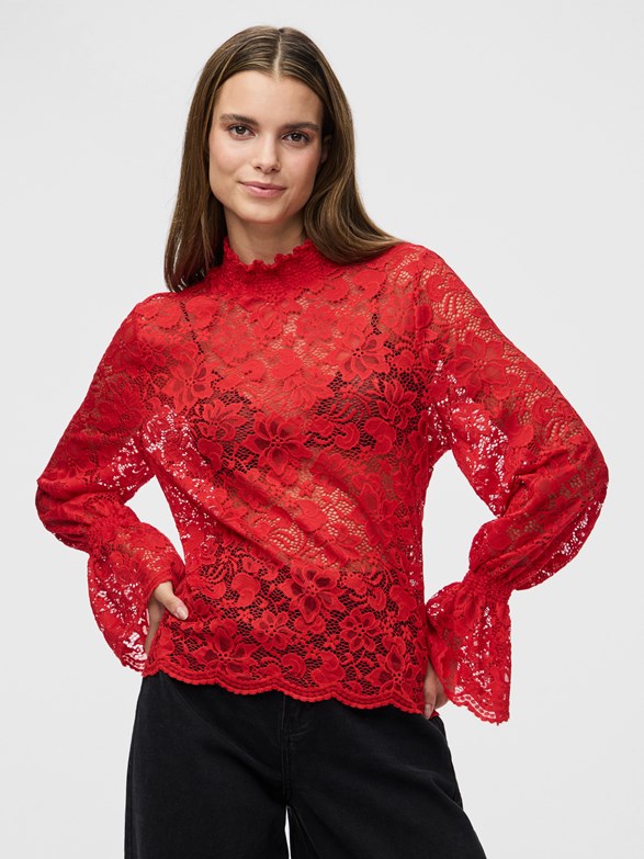 PCMAITA LS LACE TOP WVN