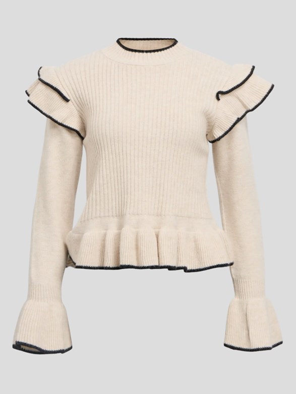 OBJAKI L/S RE KNIT PULLOVER 142