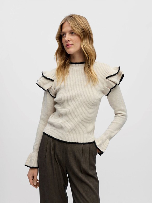 OBJAKI L/S RE NEW KNIT PULLOVER 142 DIV