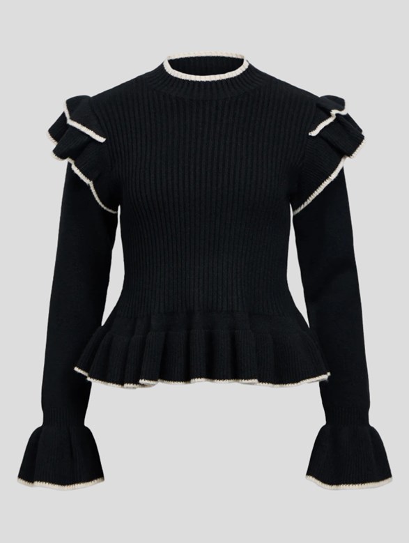 OBJAKI L/S RE KNIT PULLOVER 142