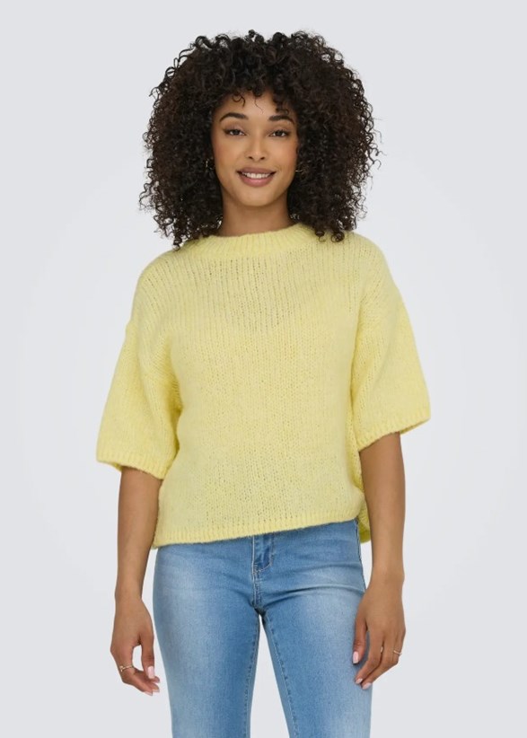 JDYLINEA S/S PULLOVER O-NECK KNT NOOS