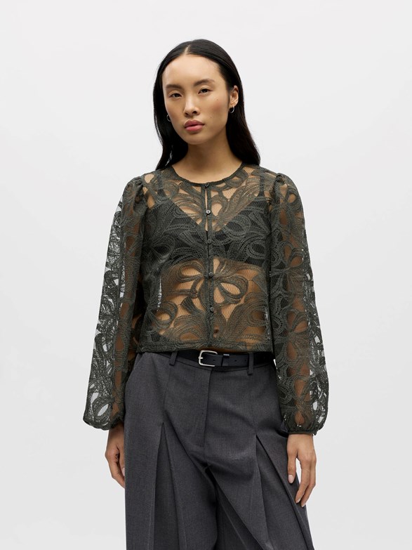 OBJROSE L/S RE SHIRT E DIV