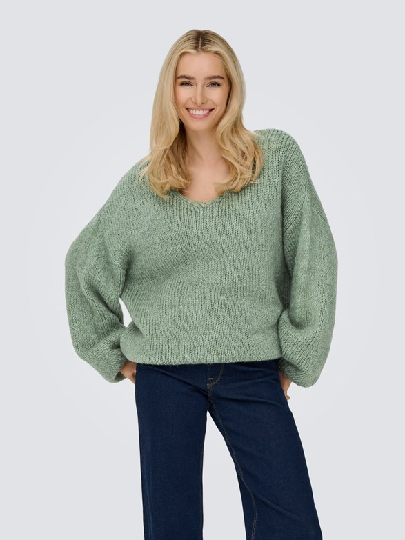 JDYDINEA L/S REVERSIBLE PULLOV. KNT NOOS