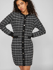 VIAUDREY CHECK L/S KNIT DRESS/KA