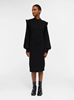 OBJMALENA L/S RUFFLE KNIT DRESS NOOS