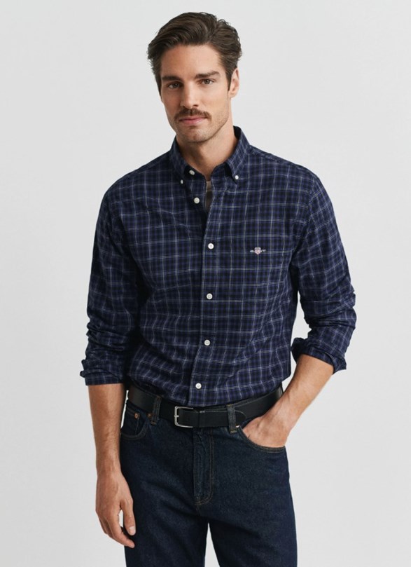 REG CLASSIC POPLIN CHECK SHIRT