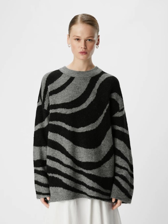 OBJDIANA LO L/S KNIT PULLOVER NOOS