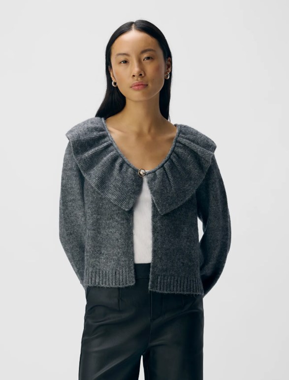 OBJDENISI L/S LO KNIT CARDIGAN NOOS