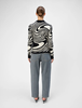 OBJRAY L/S  KNIT PULLOVER AOP NOOS