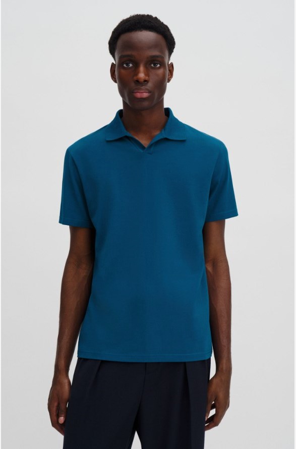 Stretch Cotton Polo T-Shirt