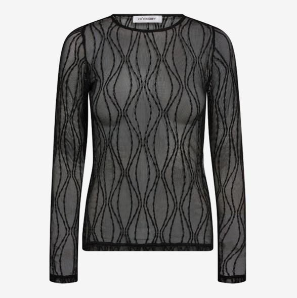 MarcyCC Mesh O-blouse