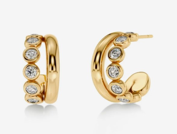 Grace Hoops L Gold