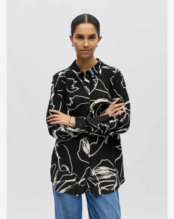 OBJSANNE L/S SHIRT AOP NOOS