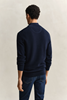 MICRO TEXTURED COTTON HALF ZIP